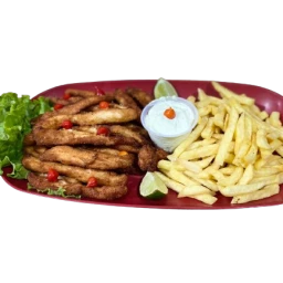 Iscas de Frango Empanado